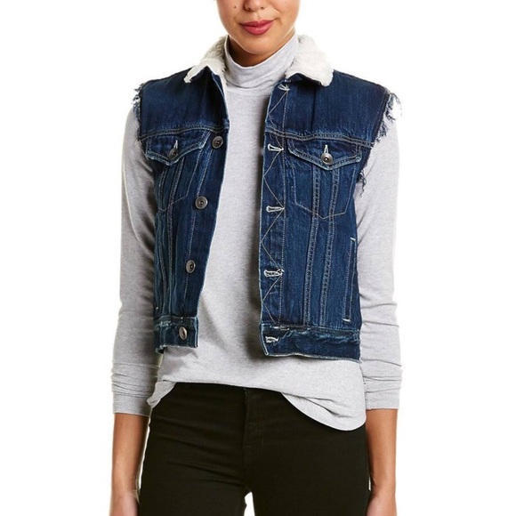 Helmut Lang white jean vest. Size XS. NWOT. - Picture 2 of 8